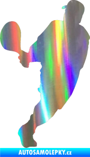 Samolepka Tenista 011 levá Holografická