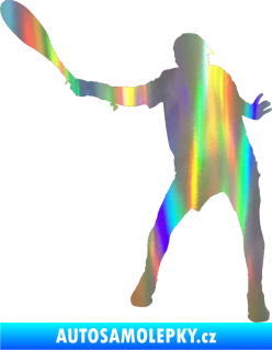 Samolepka Tenista 013 levá Holografická