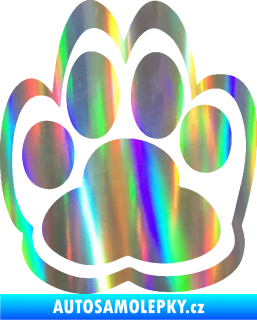 Samolepka Tlapka 007 Holografická