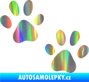 Samolepka Tlapky 011 Holografická