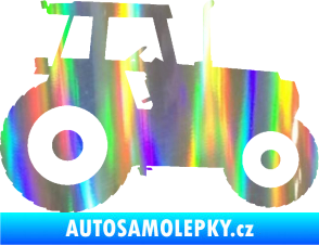 Samolepka Traktor 001 pravá Holografická