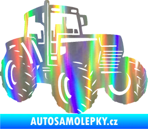 Samolepka Traktor 002 pravá Zetor Holografická