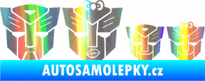 Samolepka Transformers 001 rodinka v autě Holografická