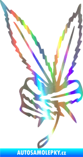 Samolepka Travka 002 pravá marihuana peace Holografická