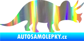 Samolepka Triceratops 001 pravá Holografická