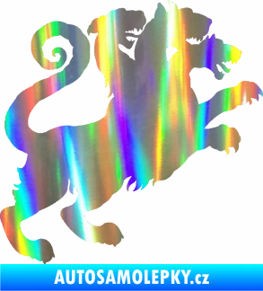 Samolepka Trojhlavý pes kerberos 002 pravá Holografická