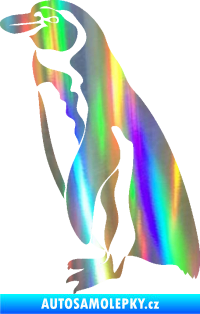 Samolepka Tučňák 001 levá Holografická