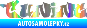 Samolepka Tuning 002 graffiti nápis Holografická