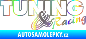 Samolepka Tuning racing obrys Holografická