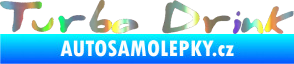 Samolepka Turbo drink Holografická
