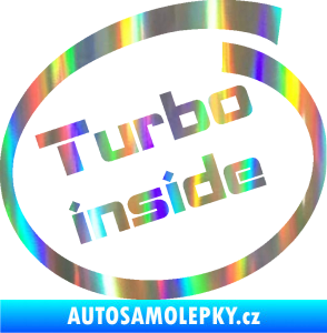 Samolepka Turbo inside Holografická