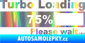 Samolepka Turbo loading Holografická