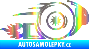 Samolepka Turbo šnek 002 pravá Holografická
