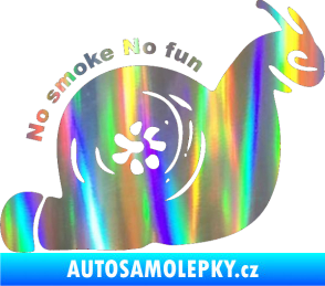 Samolepka Turbo šnek 005 no smoke no fun pravá Holografická