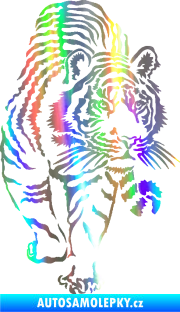 Samolepka Tygr 001 pravá Holografická