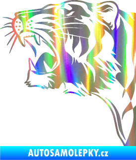 Samolepka Tygr 002 levá Holografická
