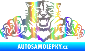 Samolepka Tygr 003 Holografická