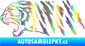 Samolepka Tygr 004 levá Holografická