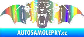 Samolepka Tygr s křídly Holografická