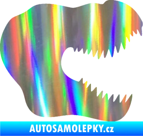 Samolepka Tyrannosaurus Rex lebka 001 pravá Holografická
