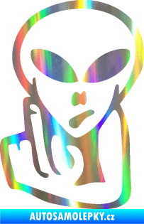 Samolepka UFO 008 levá Holografická