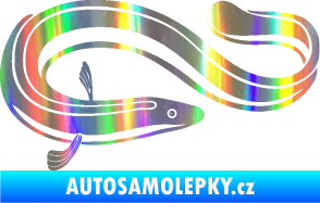 Samolepka Úhoř 001 pravá Holografická