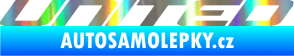 Samolepka United nápis Holografická