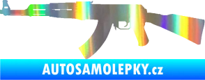 Samolepka Útočná puška AK 47 levá Holografická