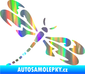 Samolepka Vážka 001 pravá Holografická