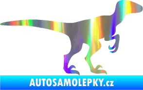 Samolepka Velociraptor 001 pravá Holografická