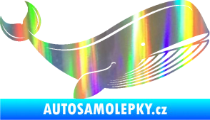 Samolepka Velryba 001 pravá Holografická