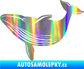 Samolepka Velryba 002 levá Holografická