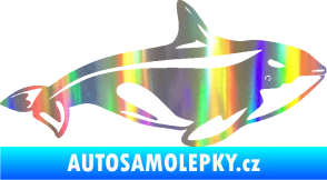 Samolepka Velryba 004 pravá Holografická