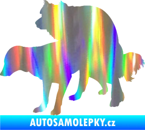 Samolepka Veselí pejsci levá Holografická