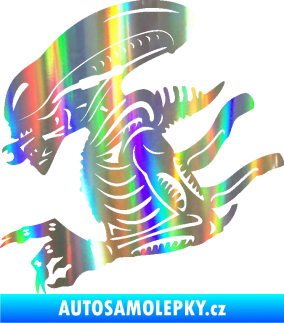 Samolepka Vetřelec 002 levá Holografická