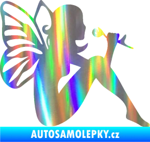 Samolepka Víla 001 pravá Holografická