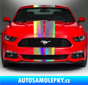 Samolepka Viper pruhy 18 cm (dva stejně široké) Holografická