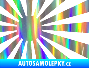 Samolepka Vlajka Japonsko 002 levá JDM Holografická