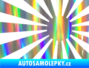 Samolepka Vlajka Japonsko 002 pravá JDM Holografická