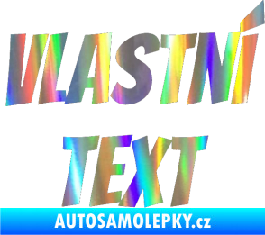 Samolepka Vlastní text - Bangers Holografická