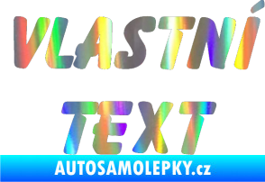 Samolepka Vlastní text - Bassoon Holografická