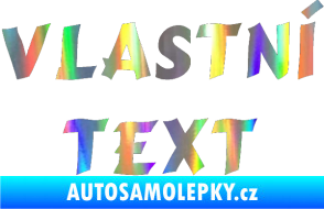 Samolepka Vlastní text - Cancun Holografická