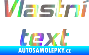 Samolepka Vlastní text - Hemi Head Holografická