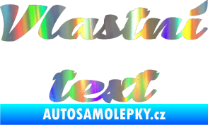 Samolepka Vlastní text - Low Casat Holografická