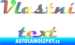 Samolepka Vlastní text - Magneto Holografická