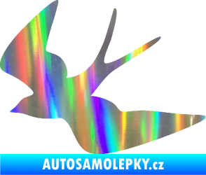 Samolepka Vlaštovka 001 levá Holografická