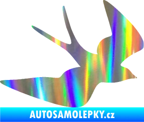 Samolepka Vlaštovka 001 pravá Holografická