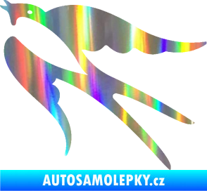 Samolepka Vlaštovka 003 levá Holografická