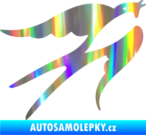 Samolepka Vlaštovka 003 pravá Holografická