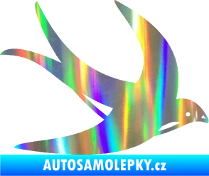 Samolepka Vlaštovka 004 pravá Holografická